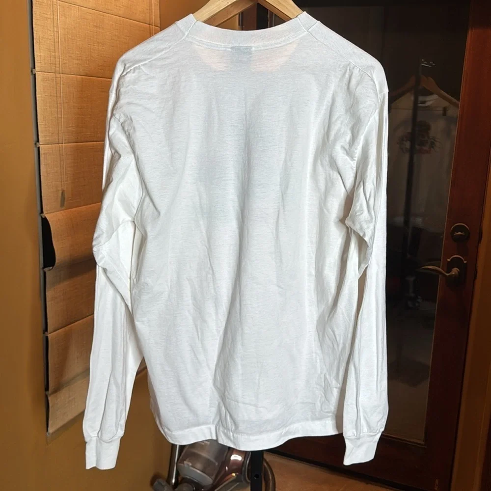 Screen Stars Best Pancho Claus Christmas Holiday Long Sleeve Tee Size XL